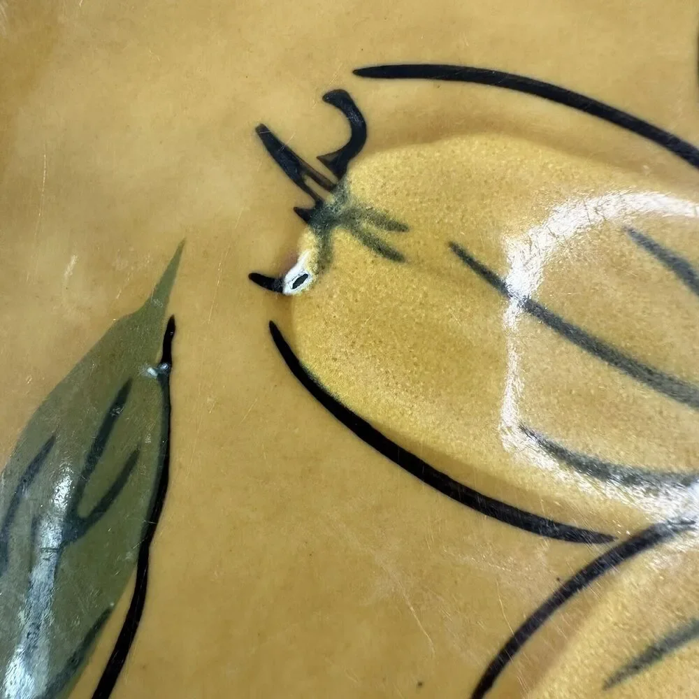 Vintage Designers Collection Japan Stoneware Honey Flowers Dinner Plates set/2